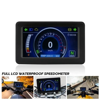 Мотор LCD Километраж + Сензор за Взаимозаменяеми Скоростомер Многофункционален Уред За 1,2,4 Цилиндрового Мотоциклет
