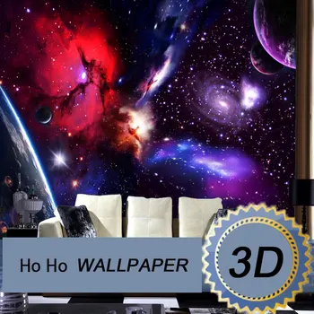 3D тапети Звездна Вселена темата спалня таван СЪДЪРЖАНИЯ бар фон на Планетата Безпроблемна голяма фреска Размер