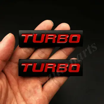 2 елемента Метал Черен Turbo T 2.0 2.5 3.0 Багажника на Колата Задната Емблема на Иконата Стикер Стикер